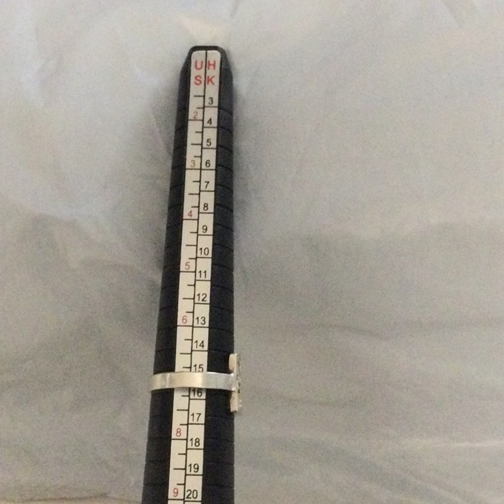 Sliver Ring, Rectangle Shaped Design With Intrica… - image 4